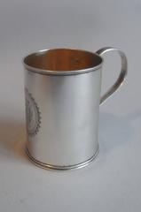 An unusual George III "Can" shaped Drinking Mug made in London in 1798 by Charle
