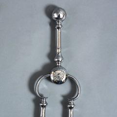 Set of 18th Century Georgian Fishtail Steel Fire Irons : Shovel, Tongs and Poker