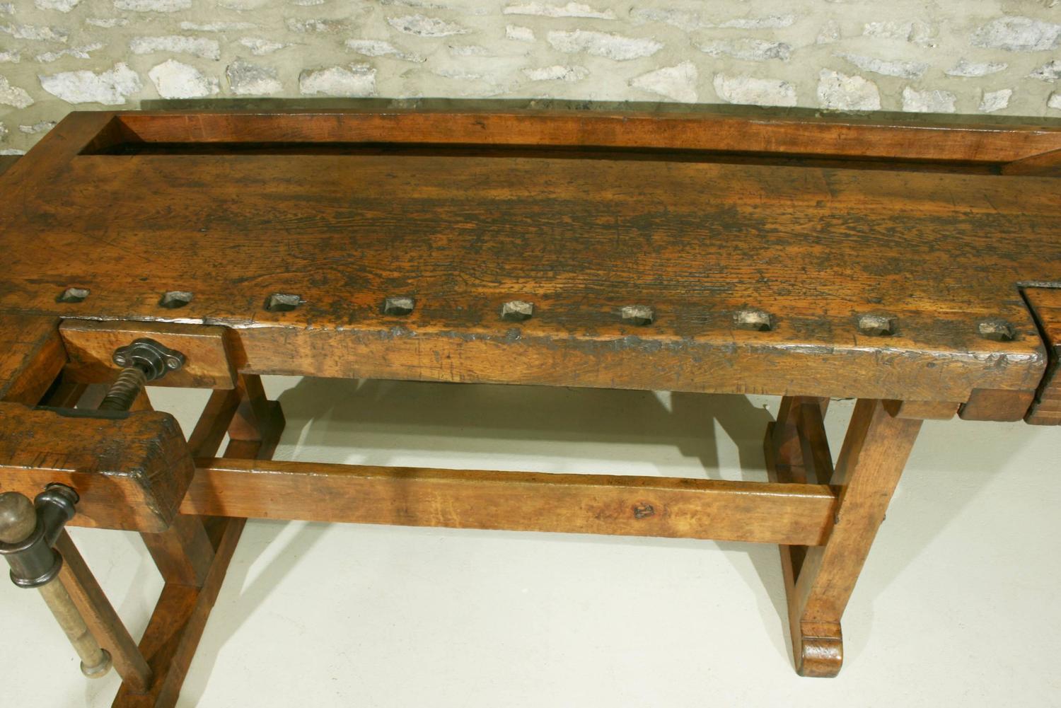 Antique Woodworking Workbench at 1stdibs