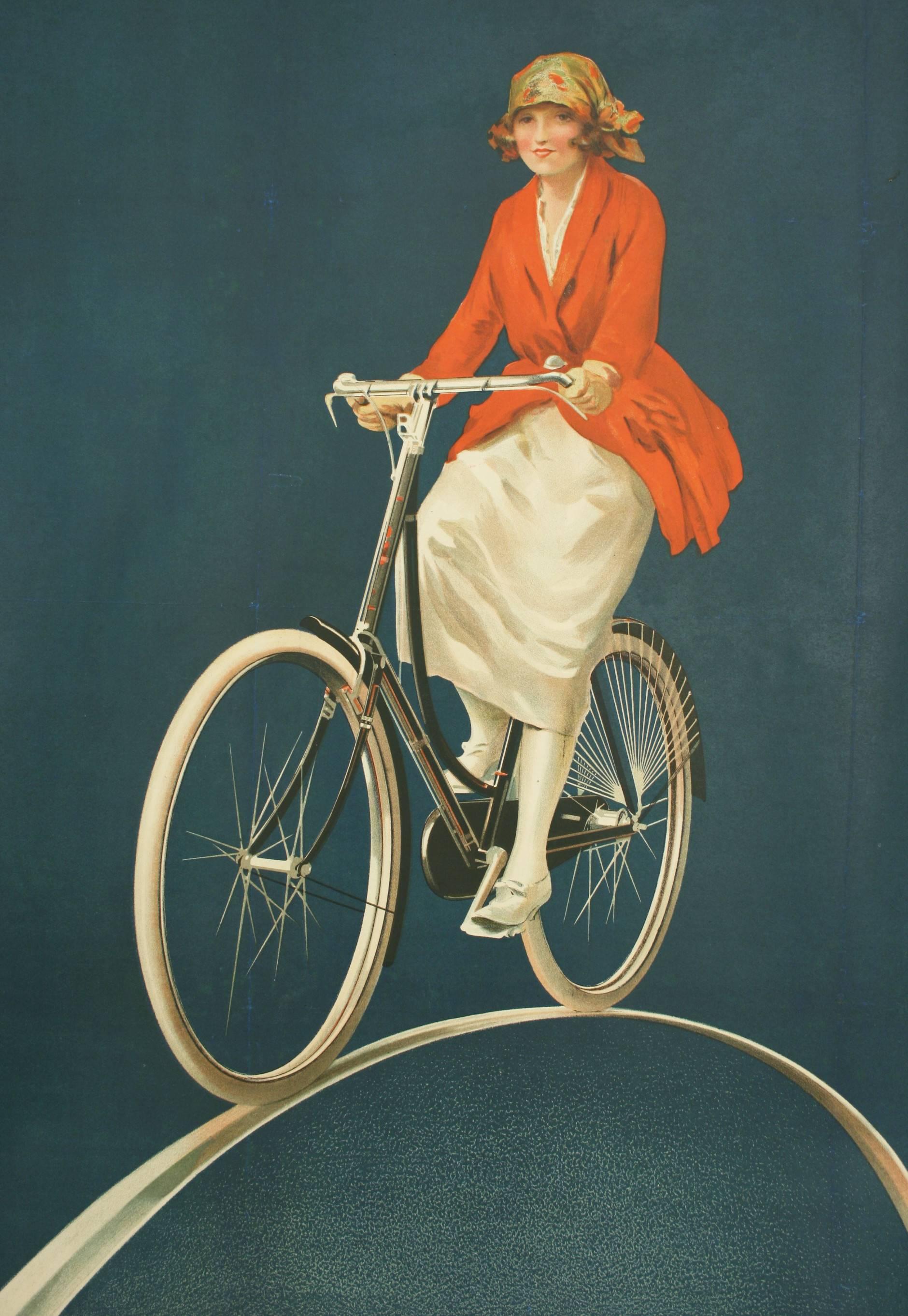 English Raleigh Bicycle Poster
