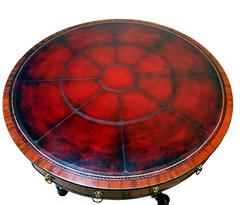 Antique Mahogany Drum Table