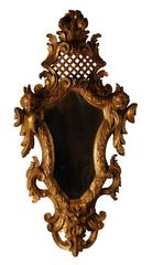 Pair of Giltwood Rococo Girandoles, Italy, circa 1800