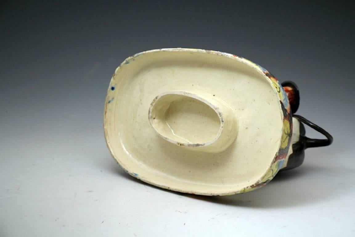 English Staffordshire pottery pearlware bull baiting group early 19th century England