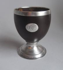 Antique NEWCASTLE. A very rare George III silver mounted Coconut Cup made in Newcastle c