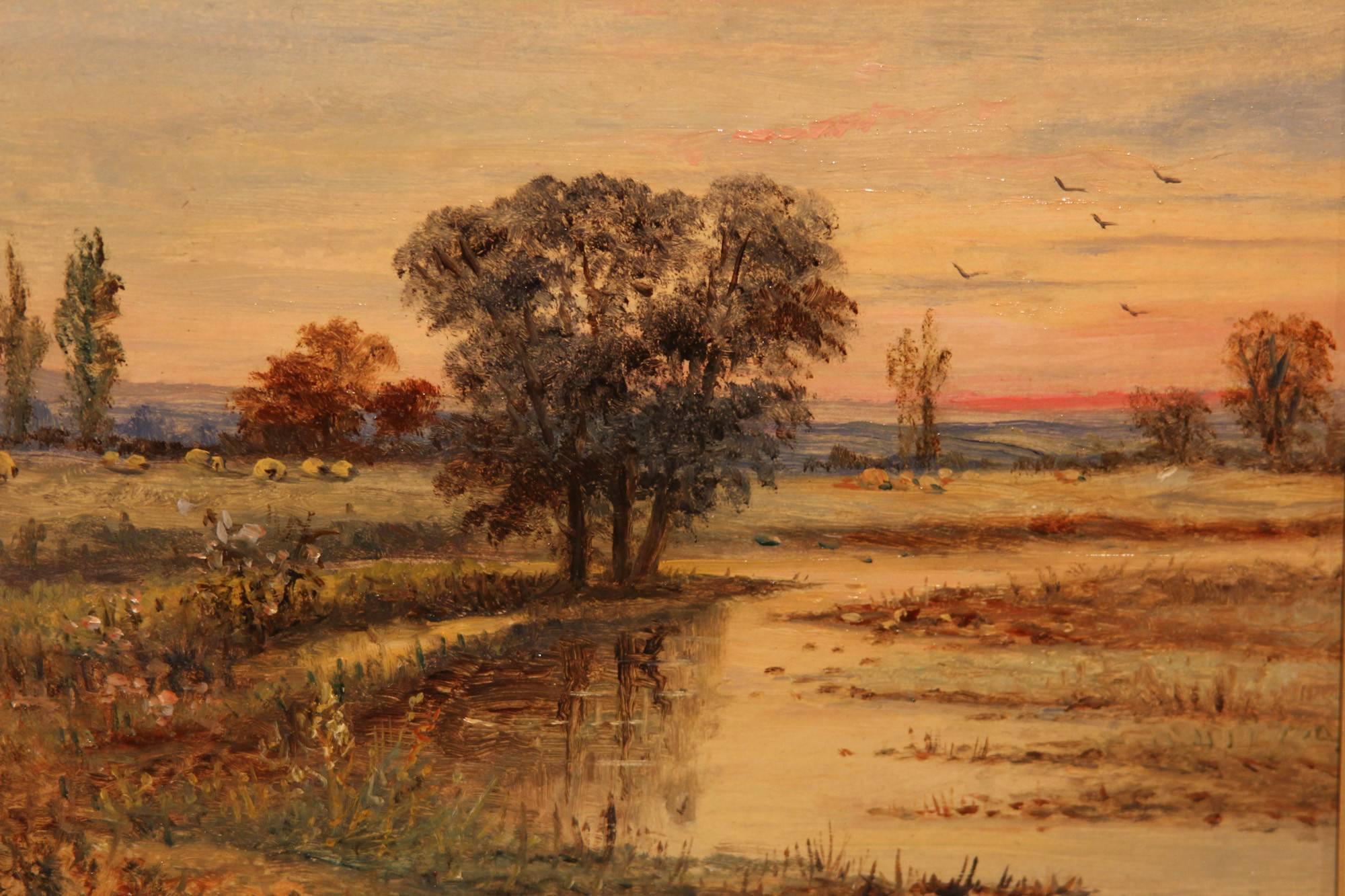 Pair of oil paintings "East Anglian Landscapes" by Christopher M. Maskell. Christopher Mark Maskell 1858-1930 was a Suffolk School landscape and marine painter. Both oil on board, 10 x 12" one signed fully, one initials. 

Measures: