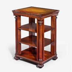 Small Late Regency Open Library Bookcase Attributed to Gillows