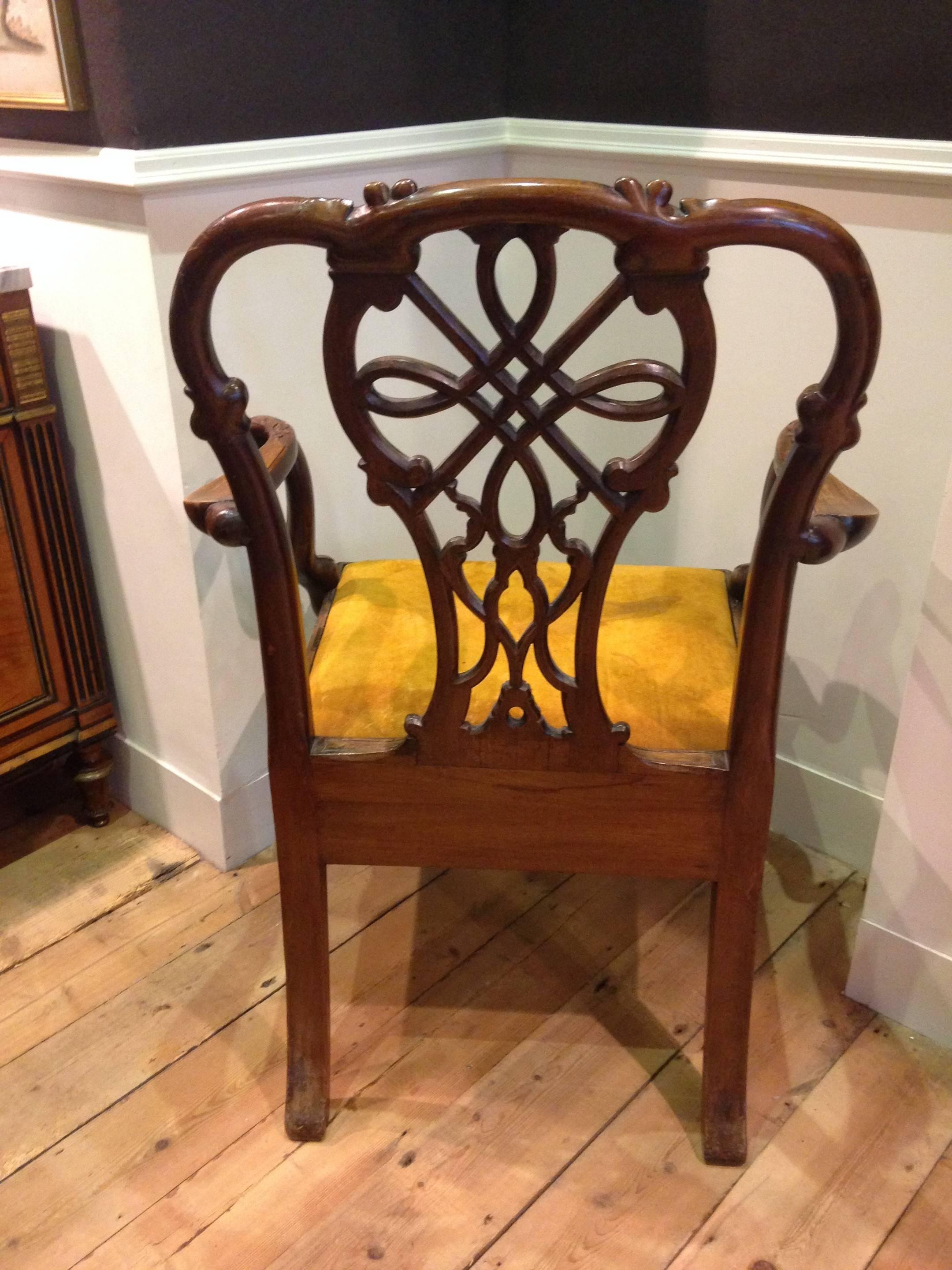 19th Century 19th century mahogany metamorphic library chair