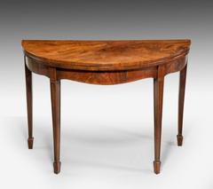 Late 18th century mahogany tea table