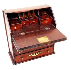 Antique Mahogany Miniature Bureau