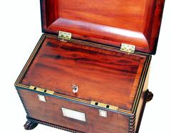 Antique Regency Mahogany Deed Box