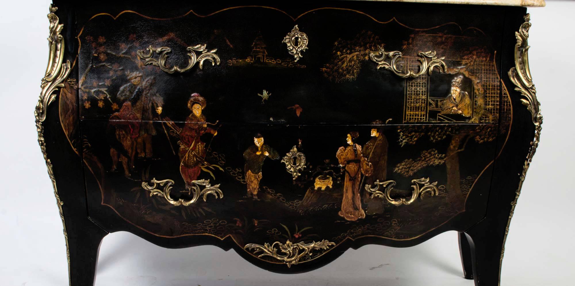 Antique French Chinoiserie Lacquered Chest, circa 1880 In Excellent Condition In London, GB