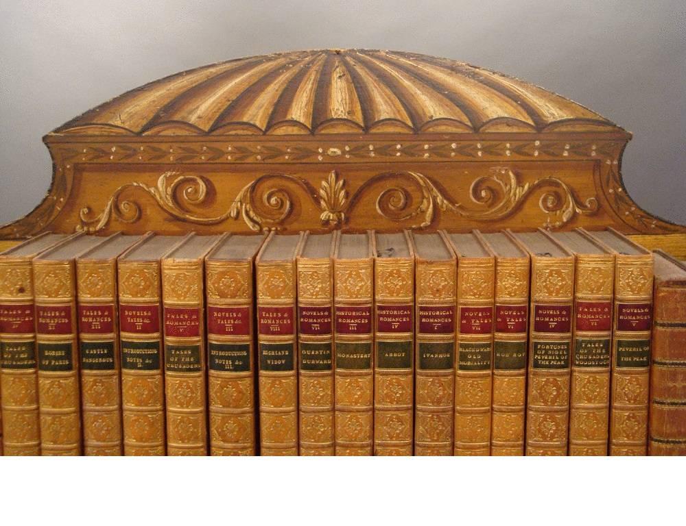English George III Sheraton Period Antique Satinwood Dwarf Bookcase For Sale