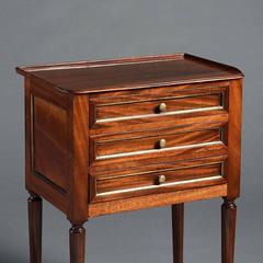 19th Century Pair of Mahogany Directoire Style Bedside Commodes
