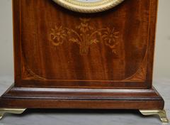 Edwardian Mahogany and Inlay Mantel Clock