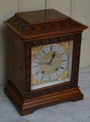 Walnut Ting Tang Lenzkirch Bracket Clock