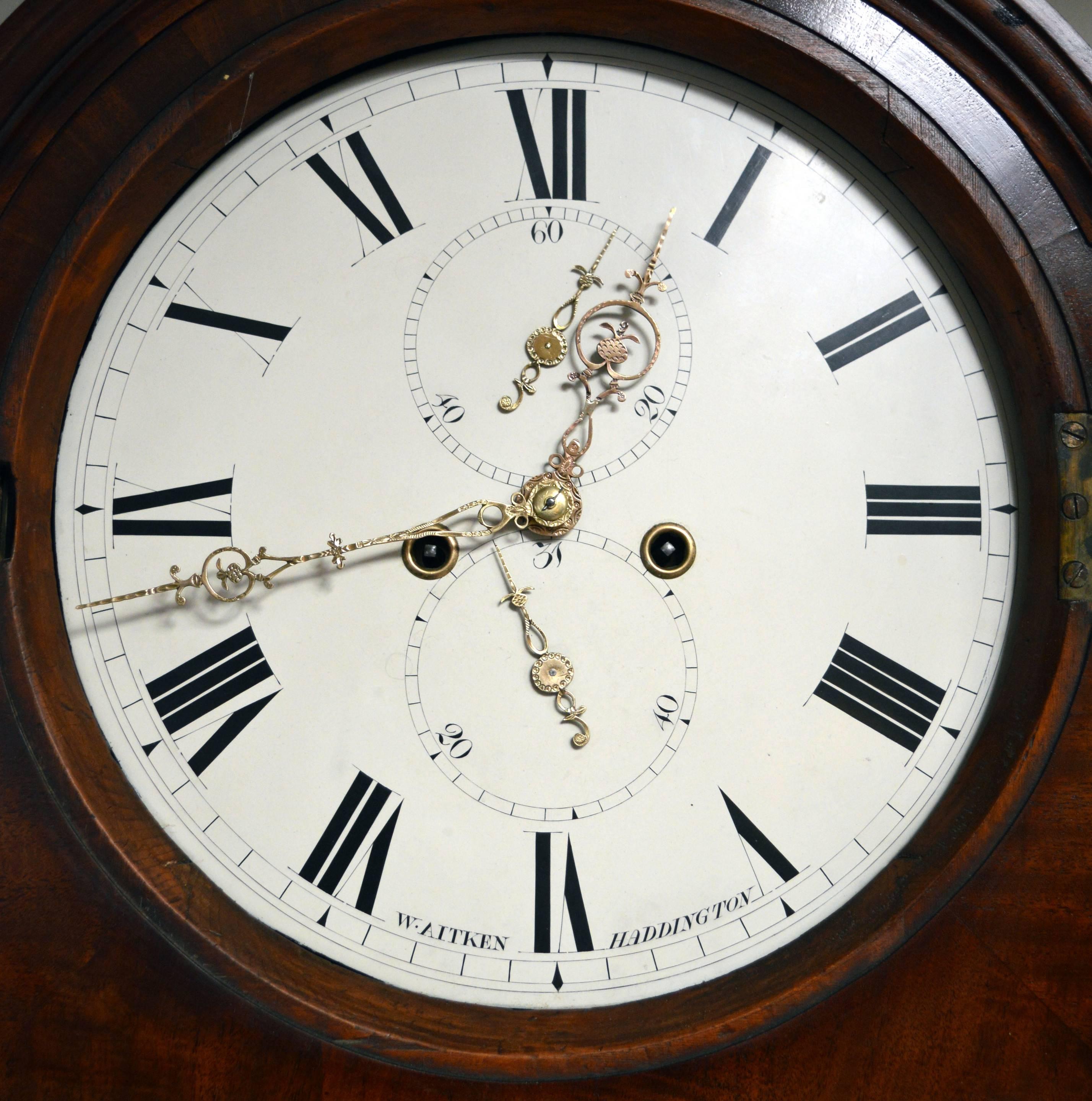 Scottish Mahogany Longcase Clock 2