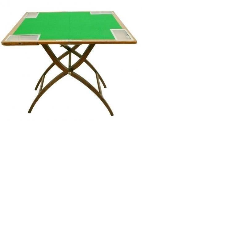 oak card table
