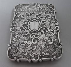 NATHANIEL MILLS. A very rare Castle Top Card Case, St. Paul's Cathedral, made in