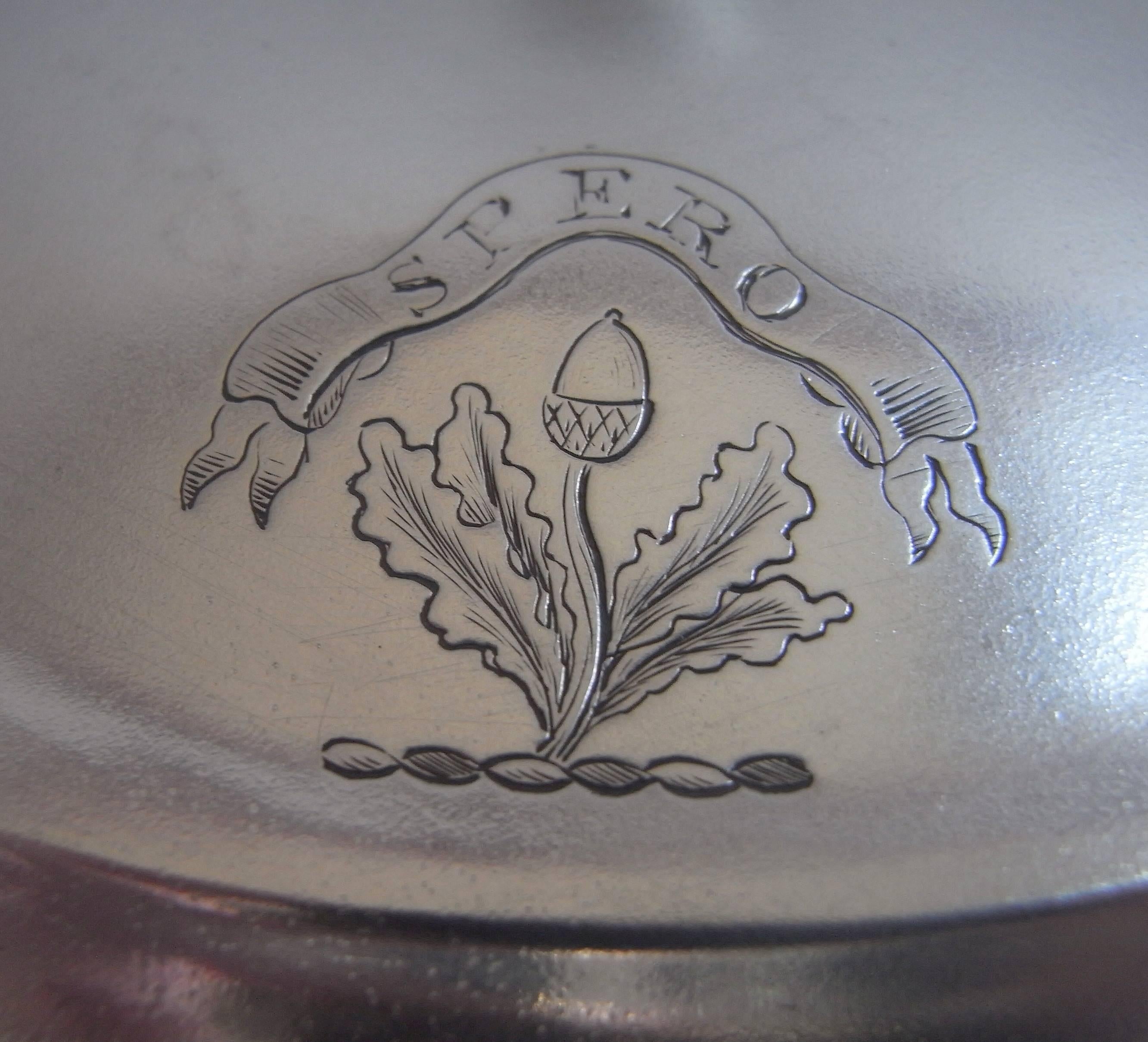 English A very rare Butter Dish and Cover, modelled as a Butter Churn. Made in London in
