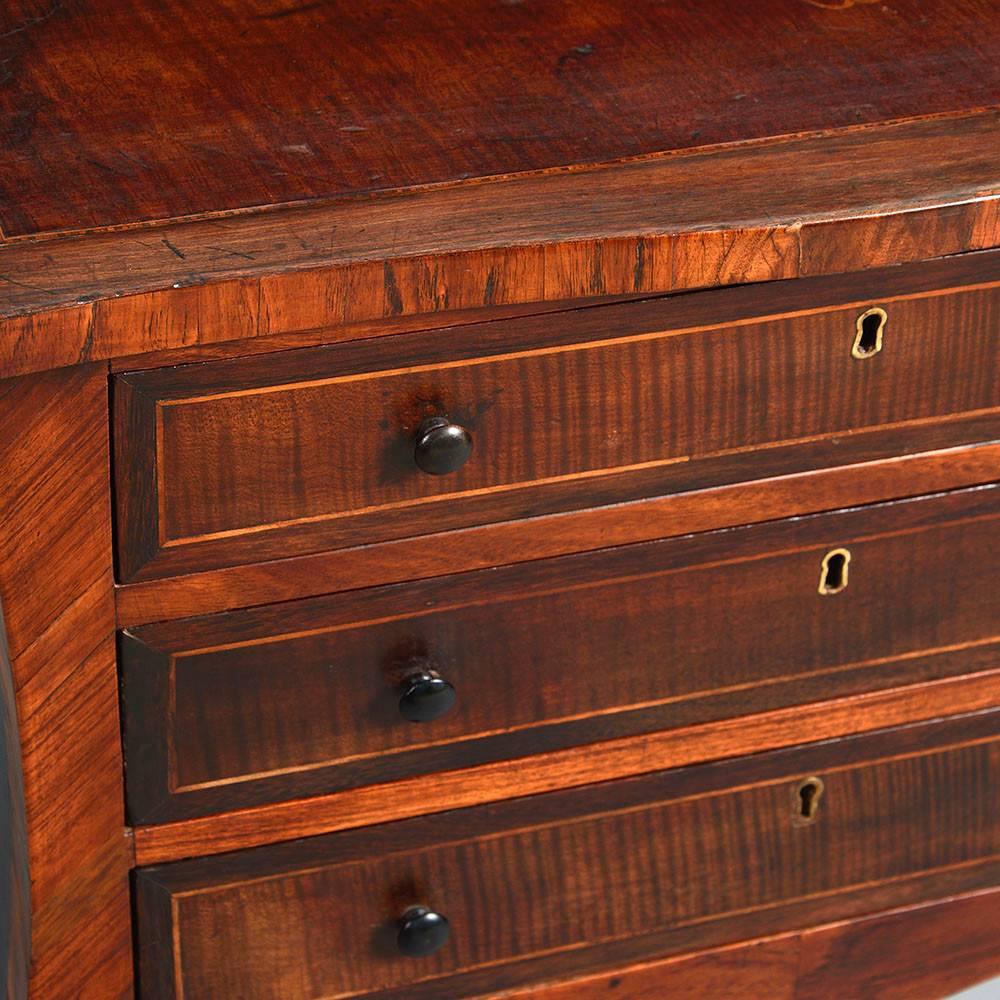 Mid-18th Century 18th Century George III Period Kingwood Marquetry Bedside Cabinet