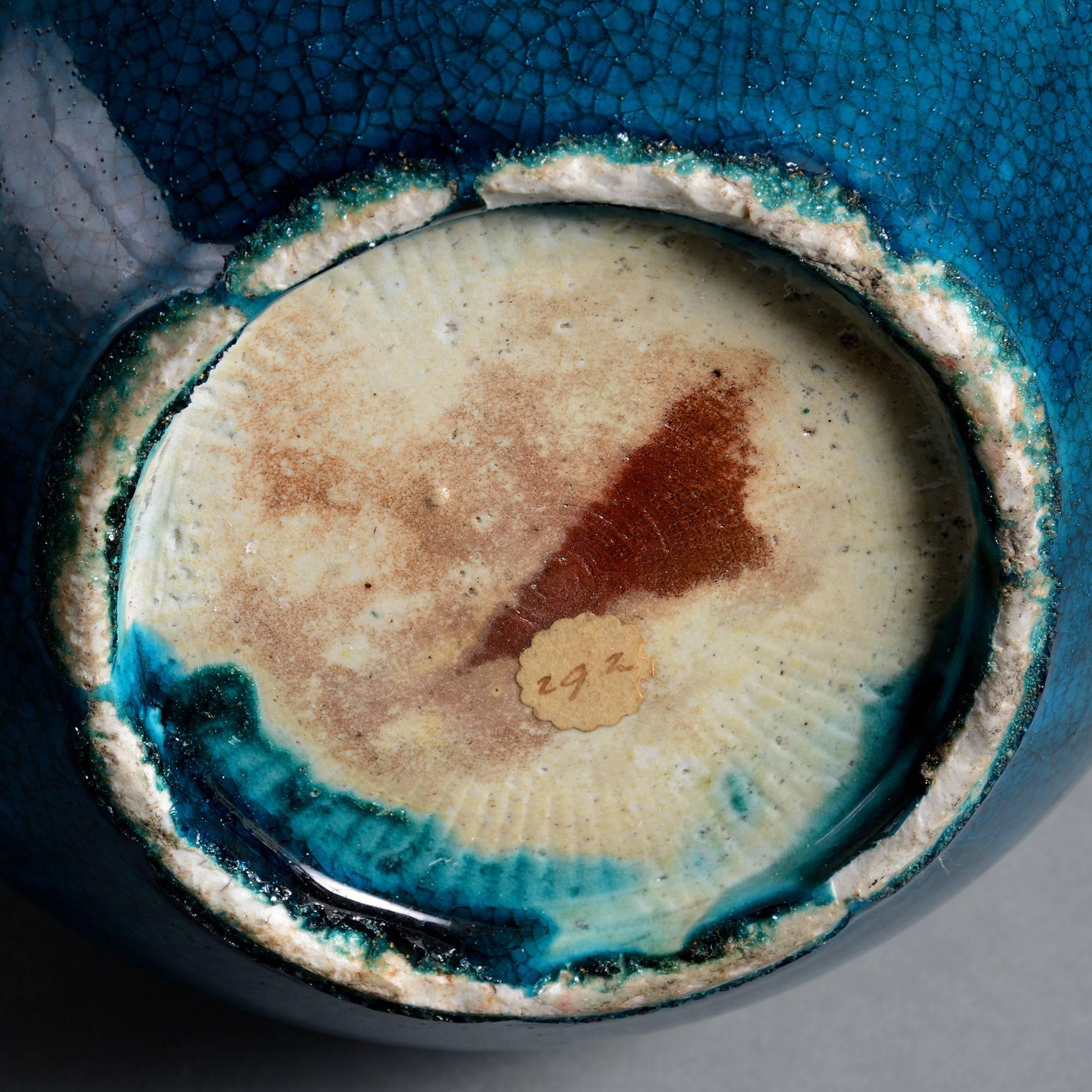 Chinese 19th Century Turquoise Glazed Porcelain Bottle Vase