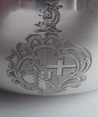 An extremely fine and rare George III Souffle Dish made in London in 1817