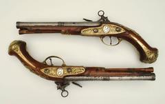 Pair of Italian Miquelet Holster Pistols