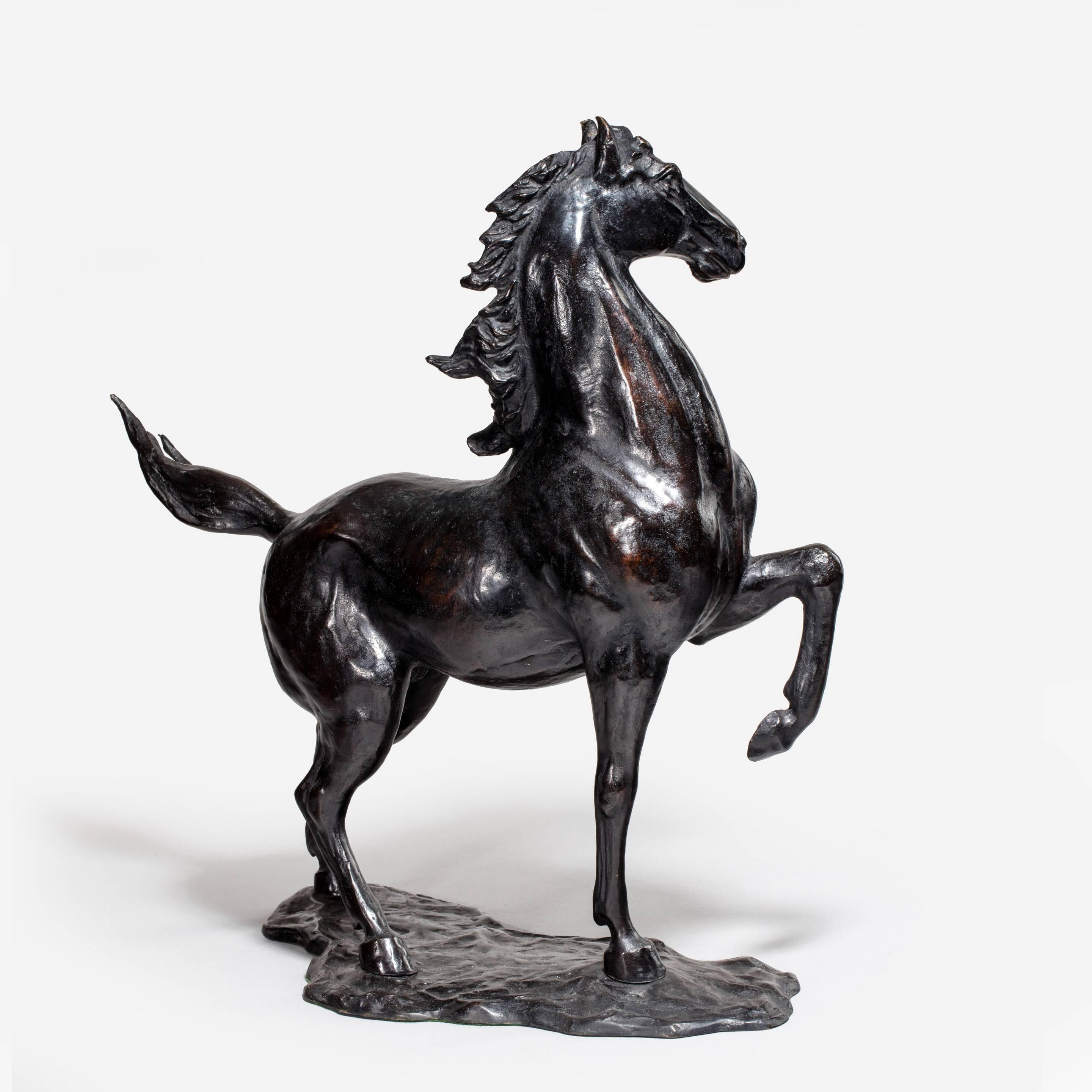 Attractive Japanese Bronze Model of a Horse In Good Condition In Lymington, Hampshire