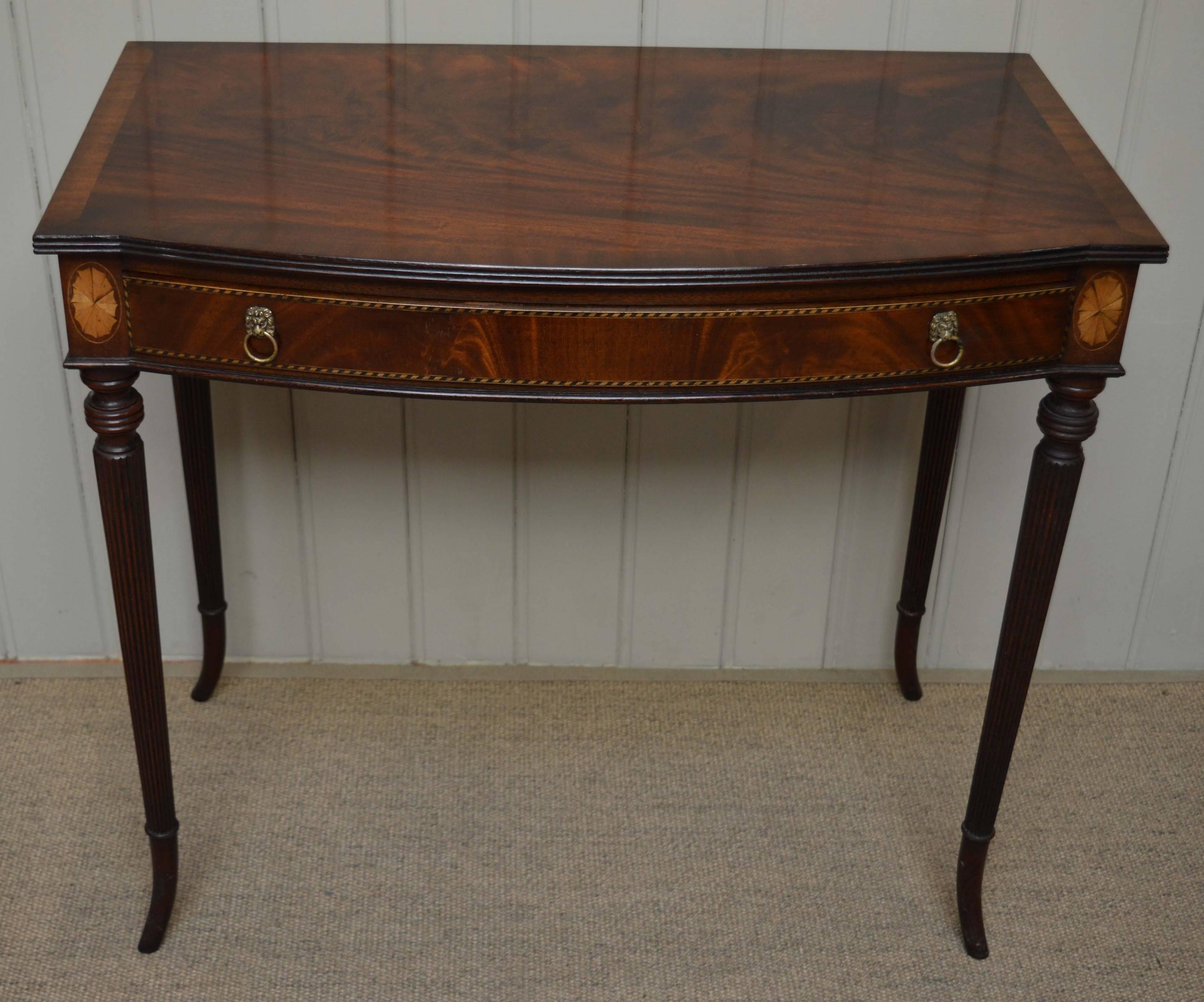 Mahogany Demilune Table In Good Condition In Buckinghamshire, GB
