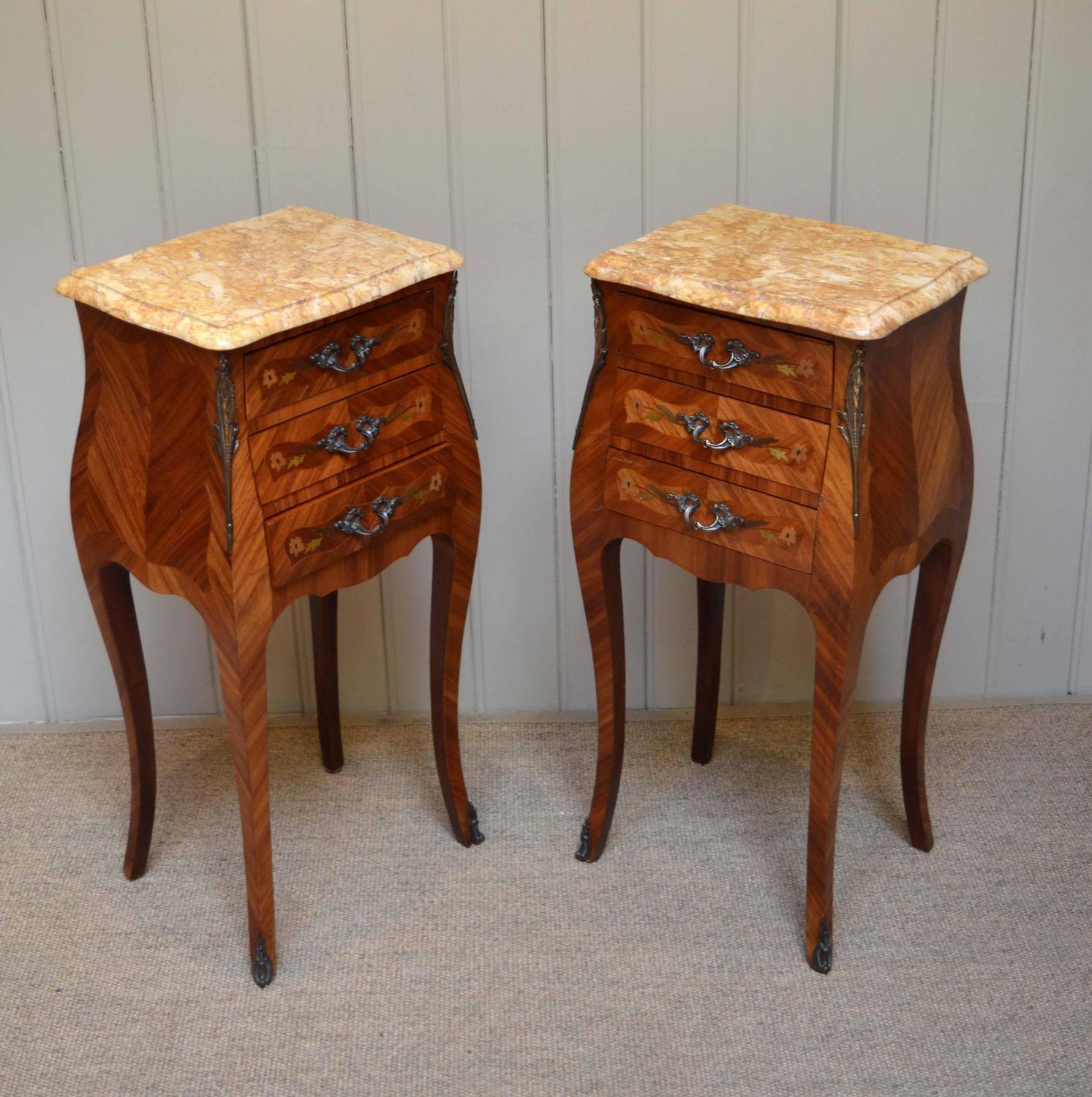 Pair of French Bedside For Sale at 1stdibs