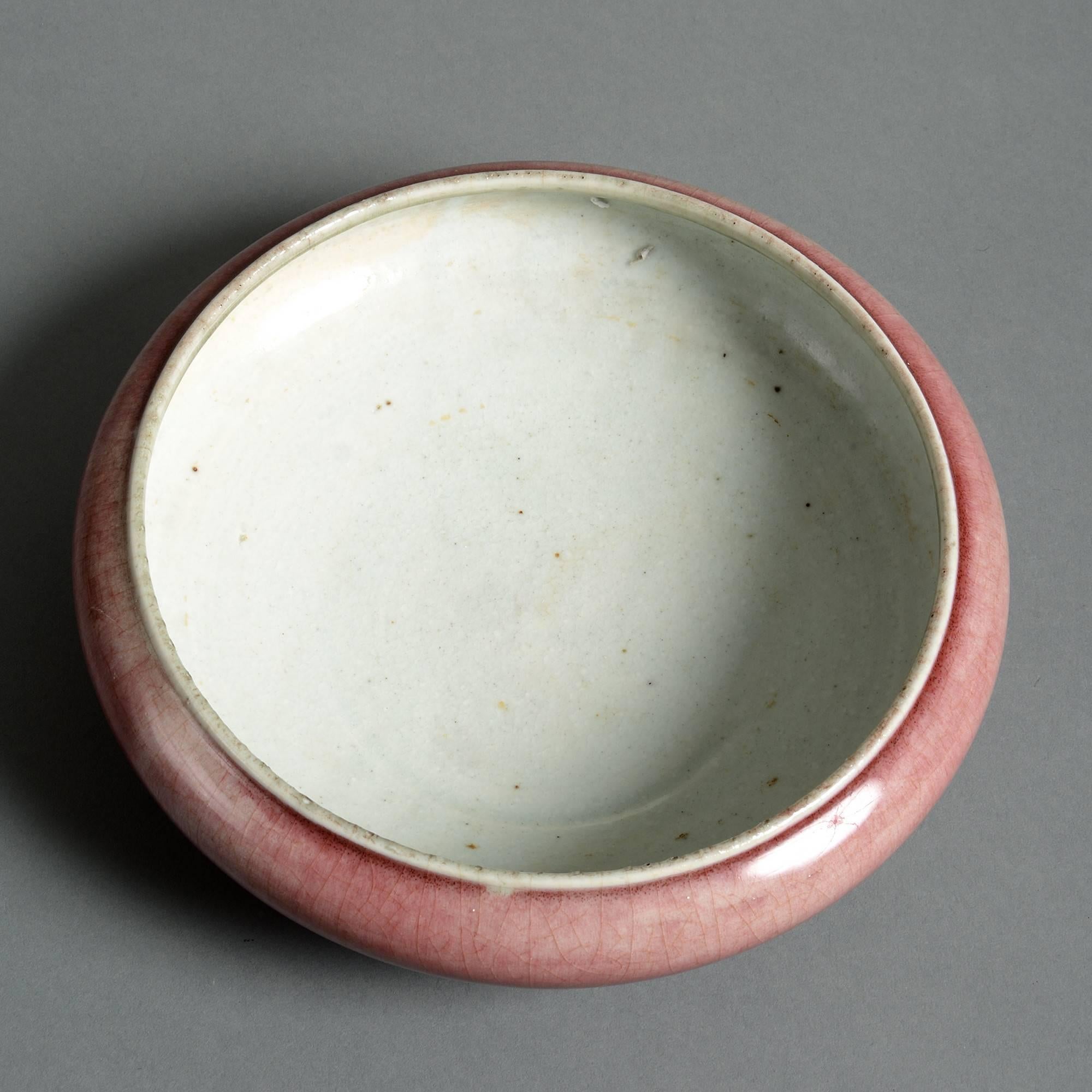 An early 19th century sang de boeuf porcelain bowl. 

Qing dynasty, Jiaqing period (1796-1820).