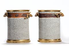 Crackle-Glazed Vases