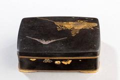 Japanese Komai Inlaid Iron Box