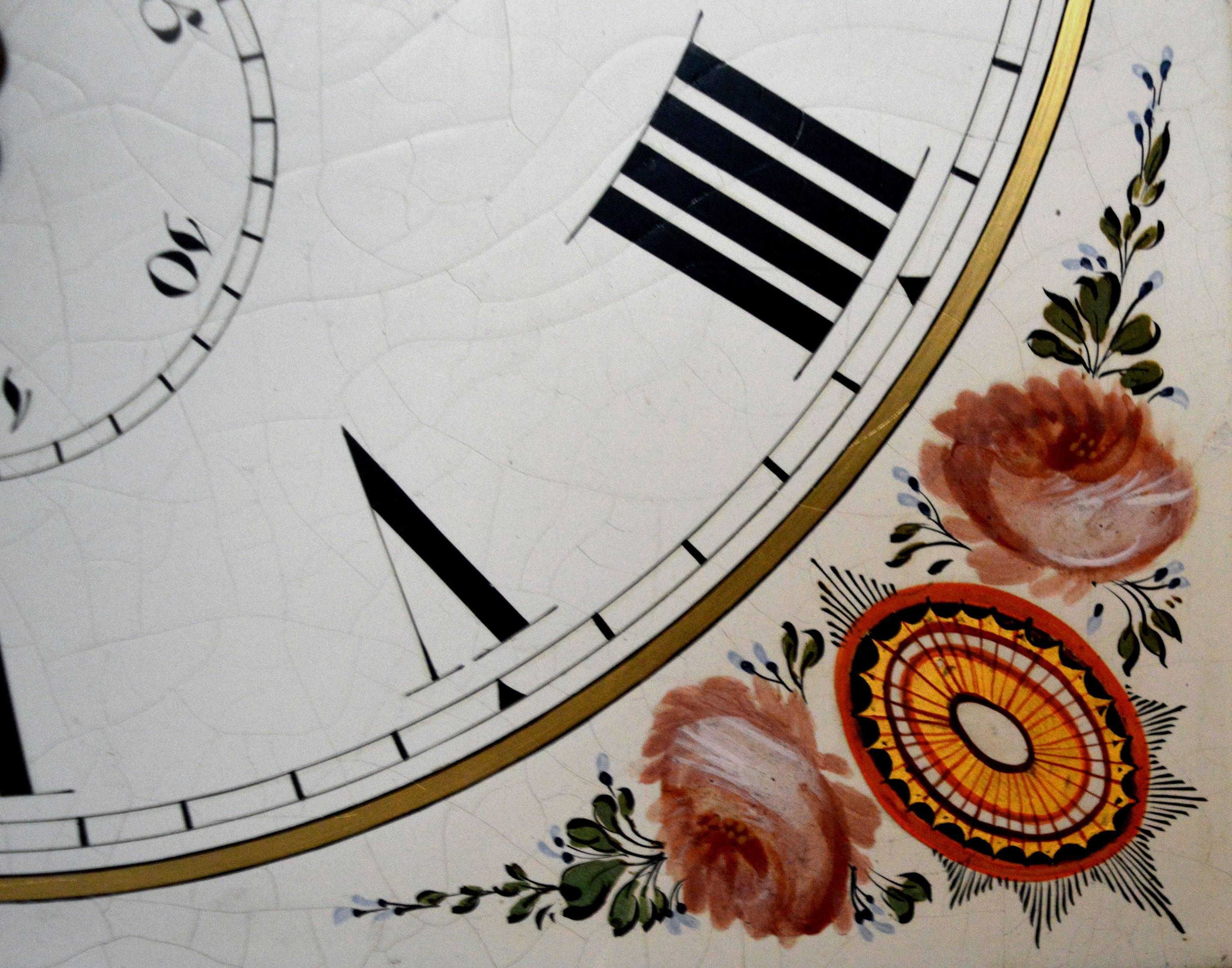 Small Light Oak Scottish Longcase Clock For Sale 2