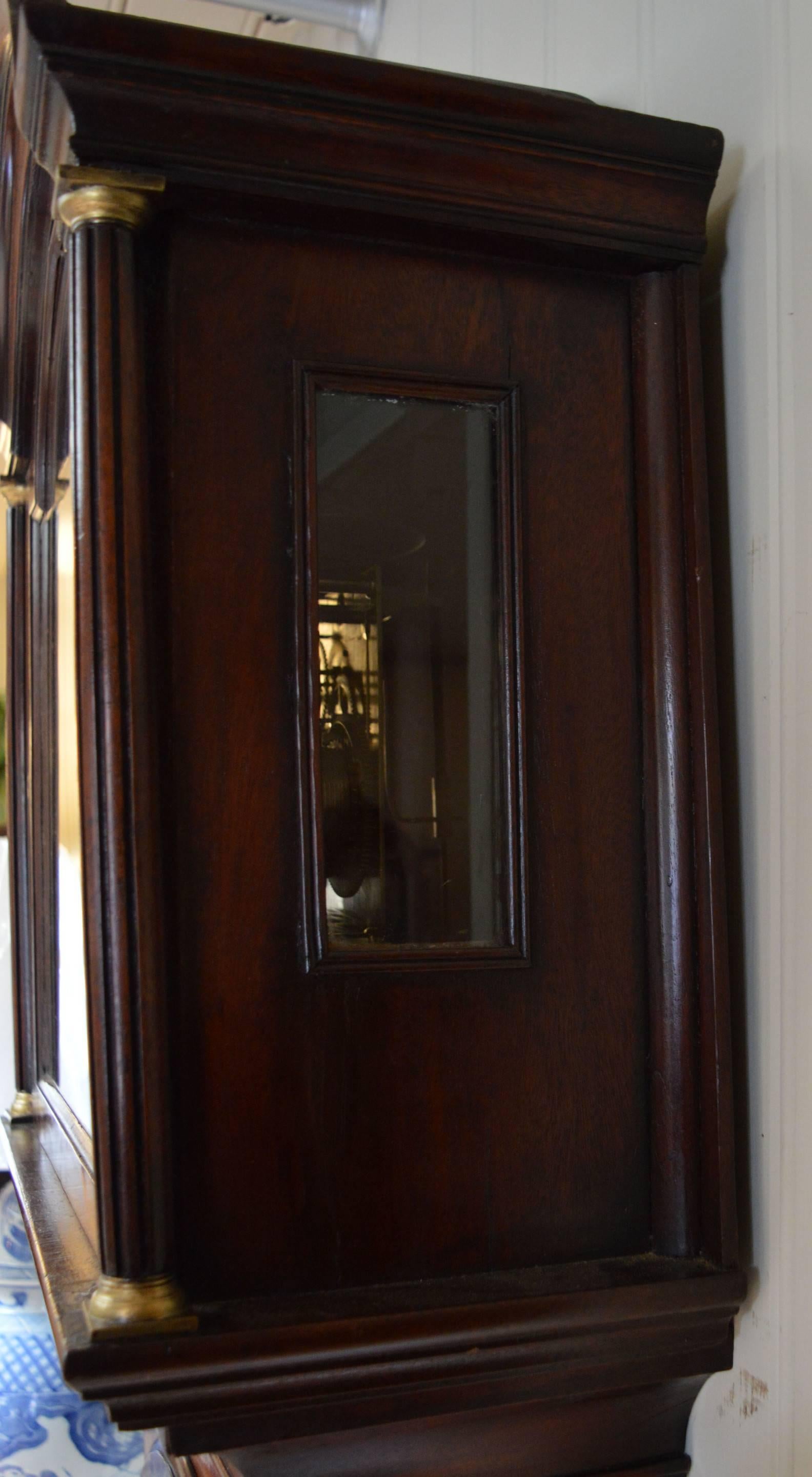 Small 18th Century Mahogany Longcase Clock 2