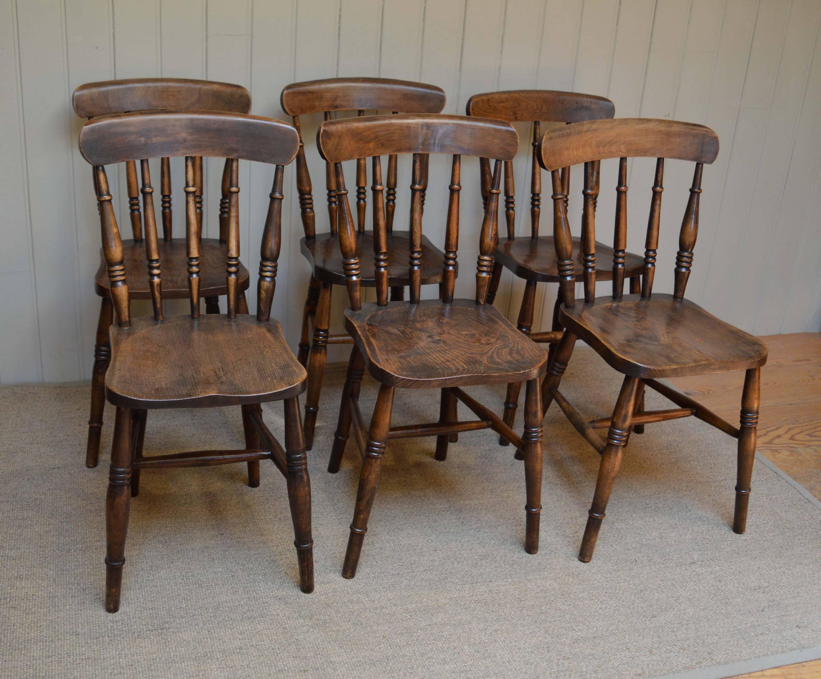 20th Century Set of Six Windsor Chairs