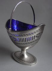 Exceptional George III Sugar Basket, of Unusual Design, by Hester Bateman