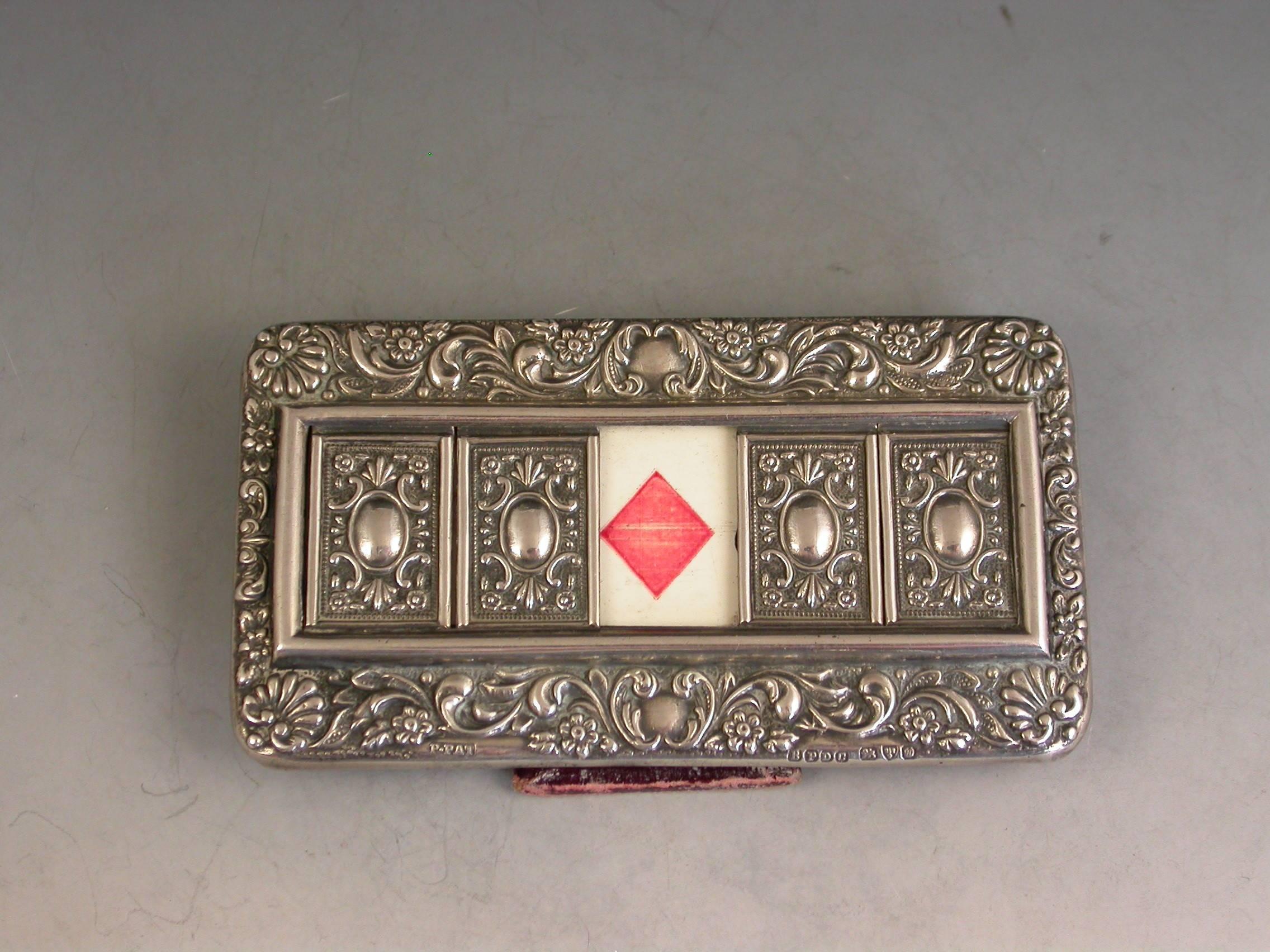 Edwardian Patented Silver Trumps Marker In Good Condition In Sittingbourne, Kent