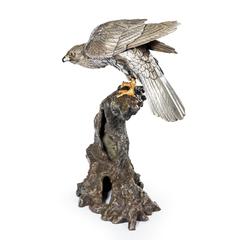 Very Fine Silvered Bronze Study of a Sea Eagle