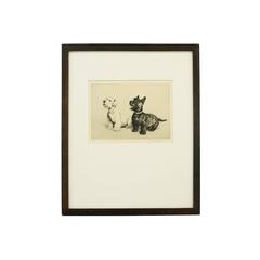 "What about a Walkie?" Dog Etching