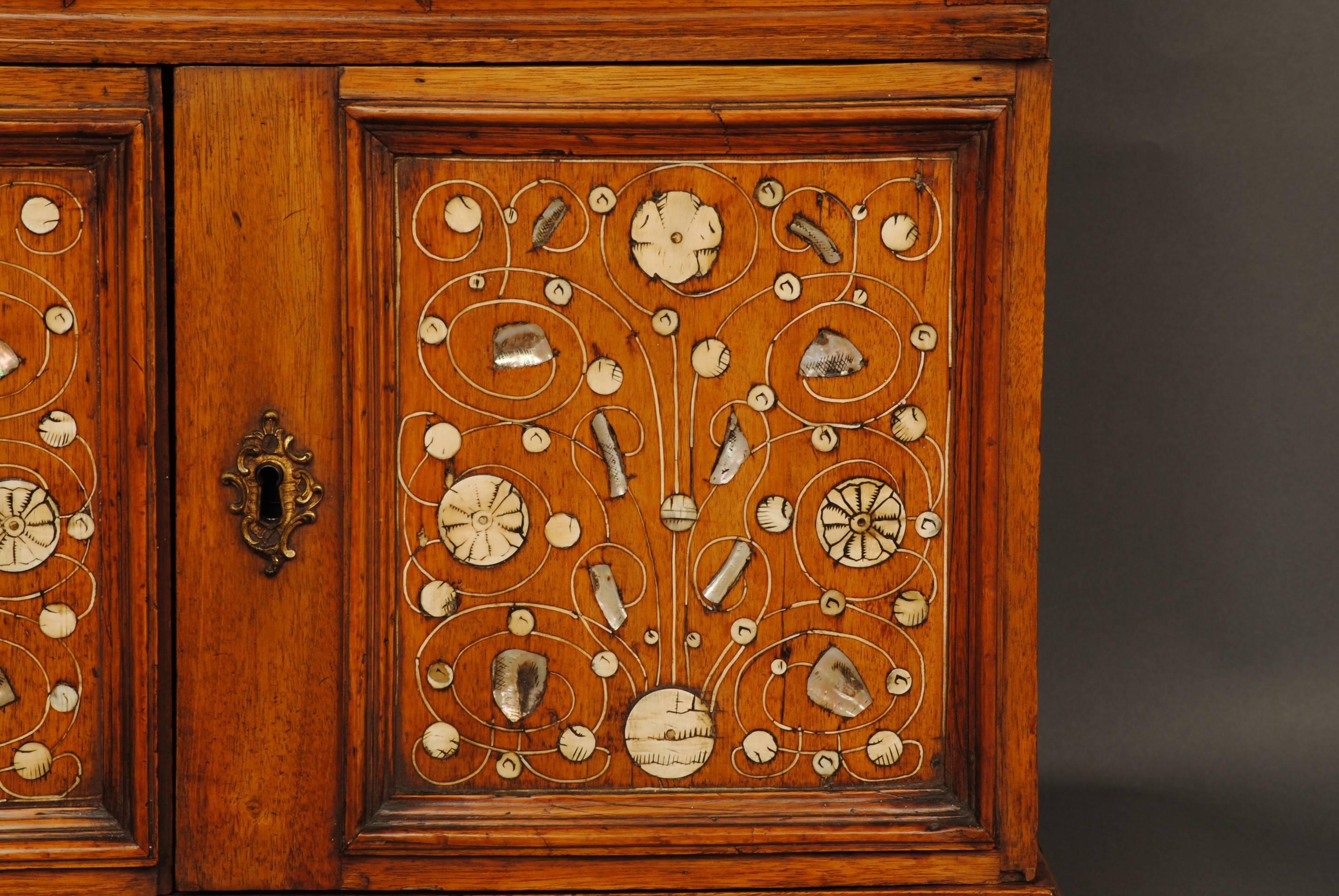 English 17th Century Walnut Table Cabinet