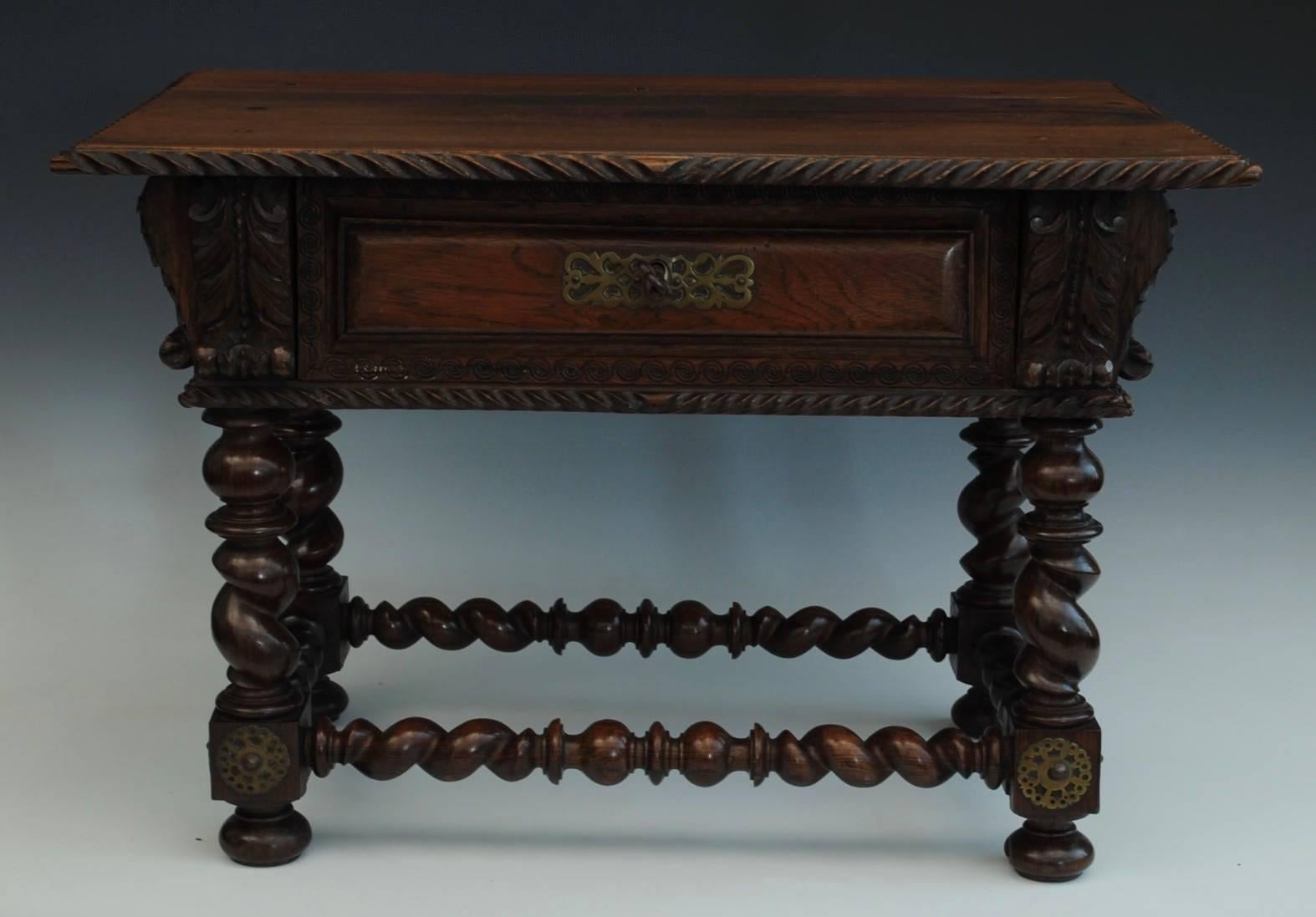 Portuguese Portugese Miniature Rosewood Table For Sale