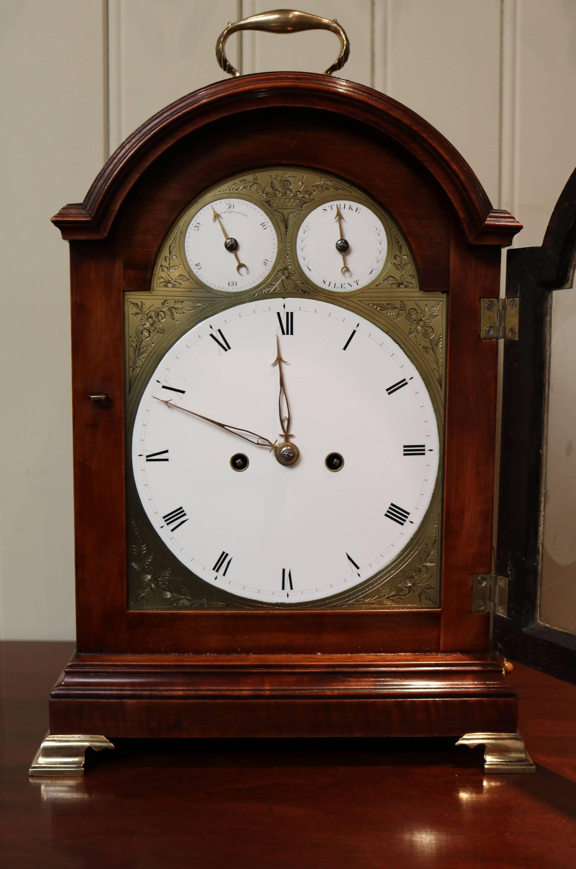 Late 18th Century English Bracket Clock For Sale 1
