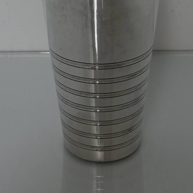 Silver Plated French Cocktail Shaker, circa 1930 In Excellent Condition In 53-64 Chancery Lane, London