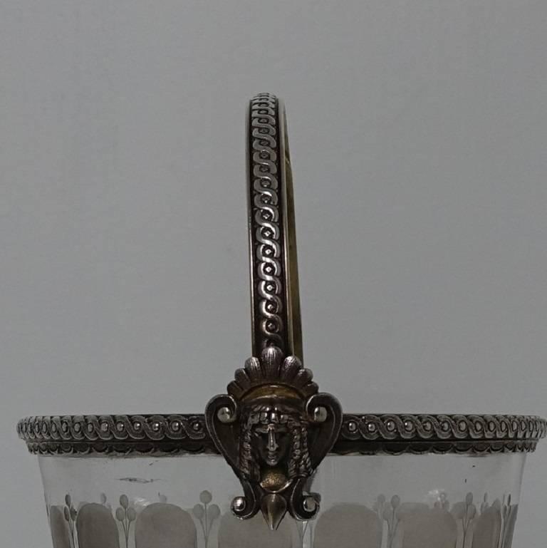 Silver Plated Victorian Ice Bucket, circa 1860 Elkington & Co For Sale 2