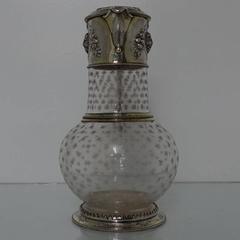 Victorian Silver Partial Gilt Claret Jug, London, 1865, Thomas Smily