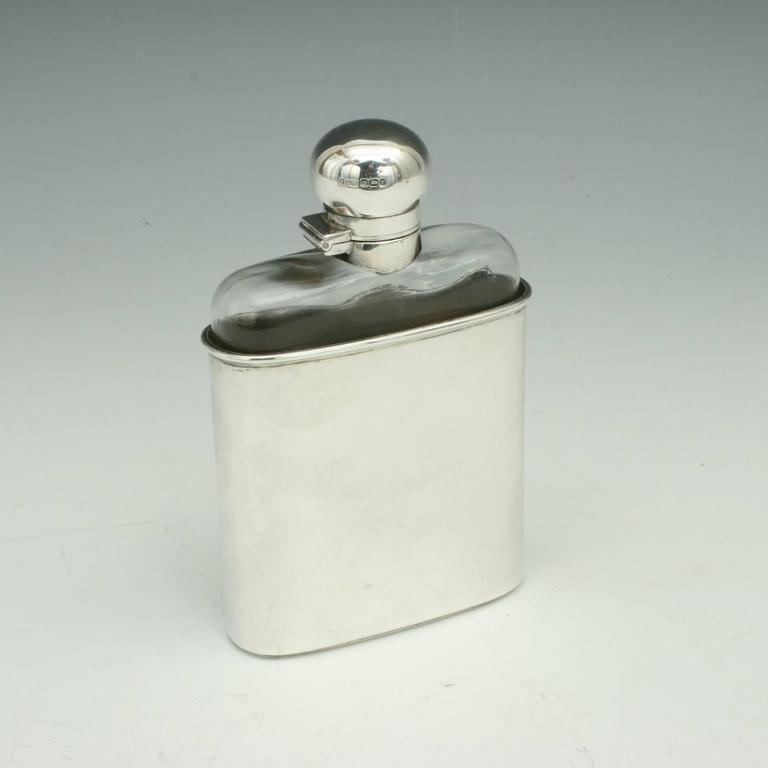 Silver Hip Flask at 1stDibs