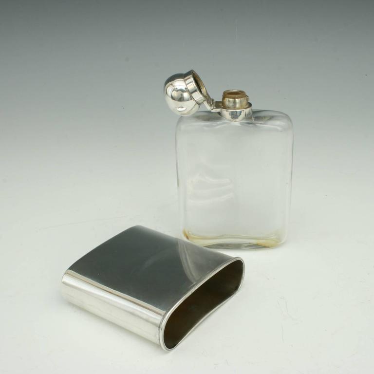 Silver Hip Flask at 1stDibs