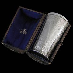 Antique English Victorian Silver Vase