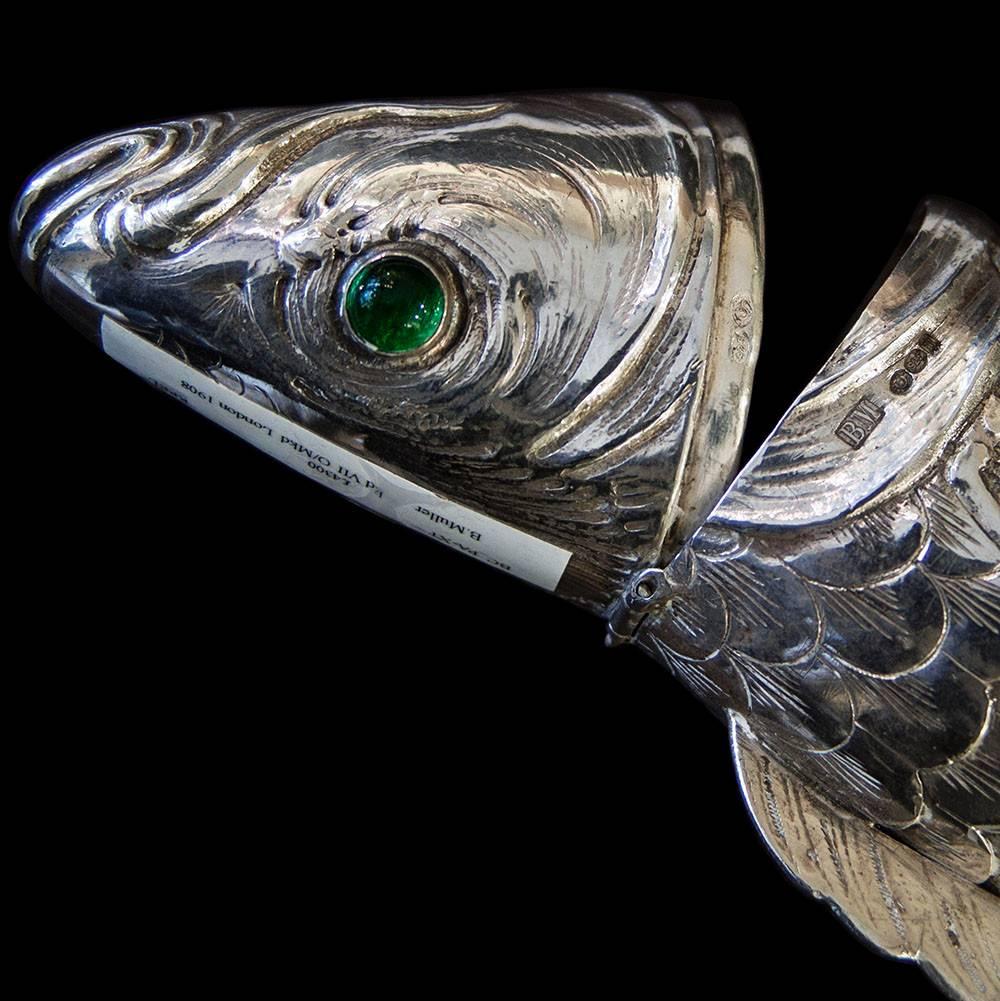 articulated metal fish